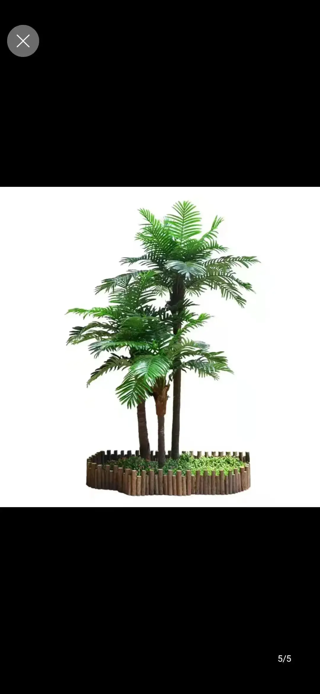 TQH6.24 simulated coconut tree indoor and outdoor tropical green plant fake potted hotel floor fake tree palm tree
