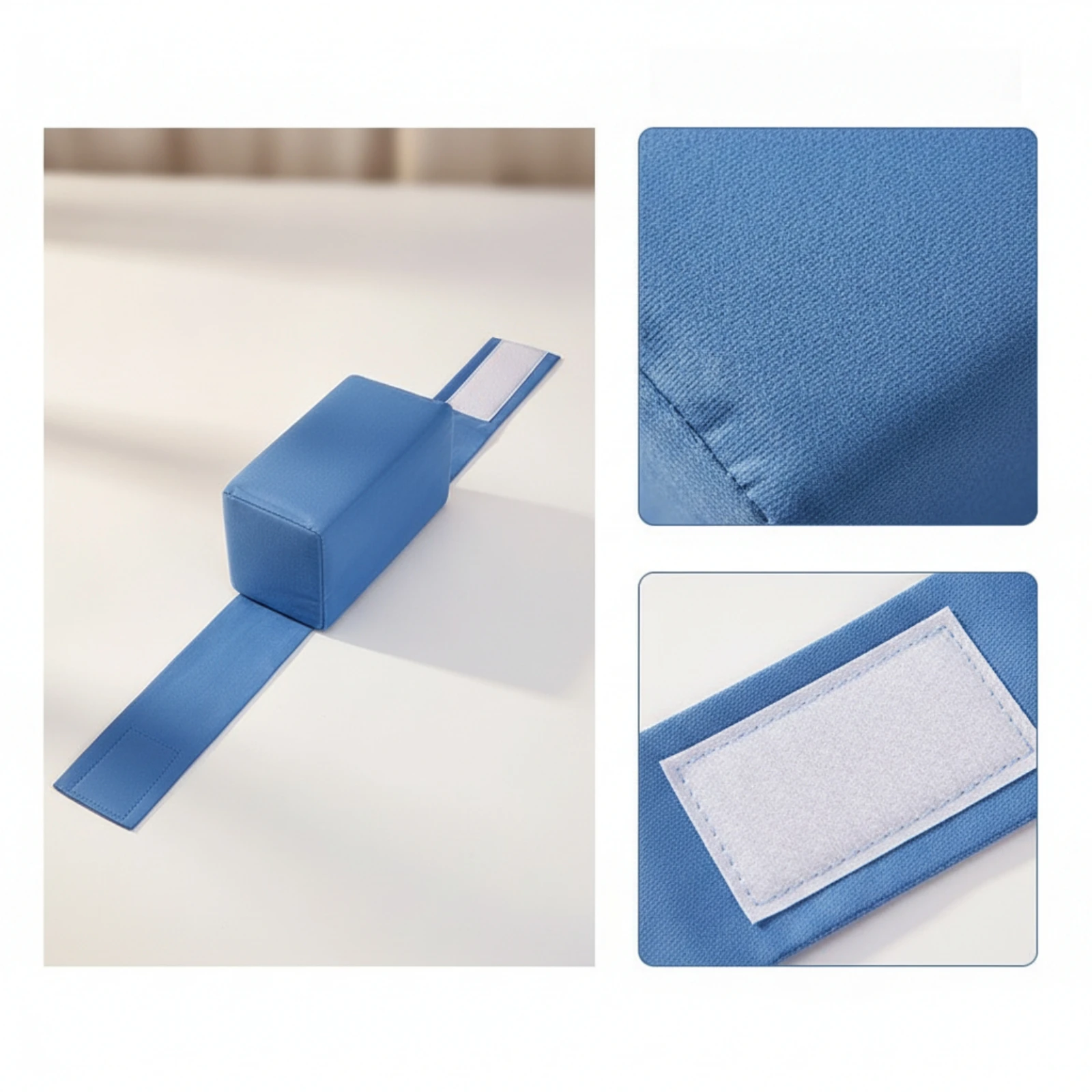 

Detachable Leg Cushion Padded Leg Cushion with Strap Knee Pillow with Strap Soft for Side Sleepers, Bed, Sleeping