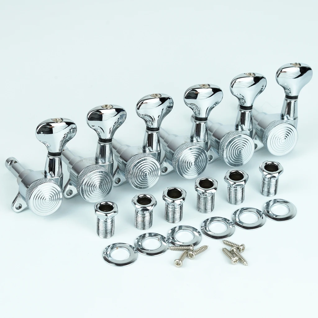 Locking Tuners Guitar machine head 06SP Lock Chrome Plating Tuning Pegs Guitar Accessories 6 left