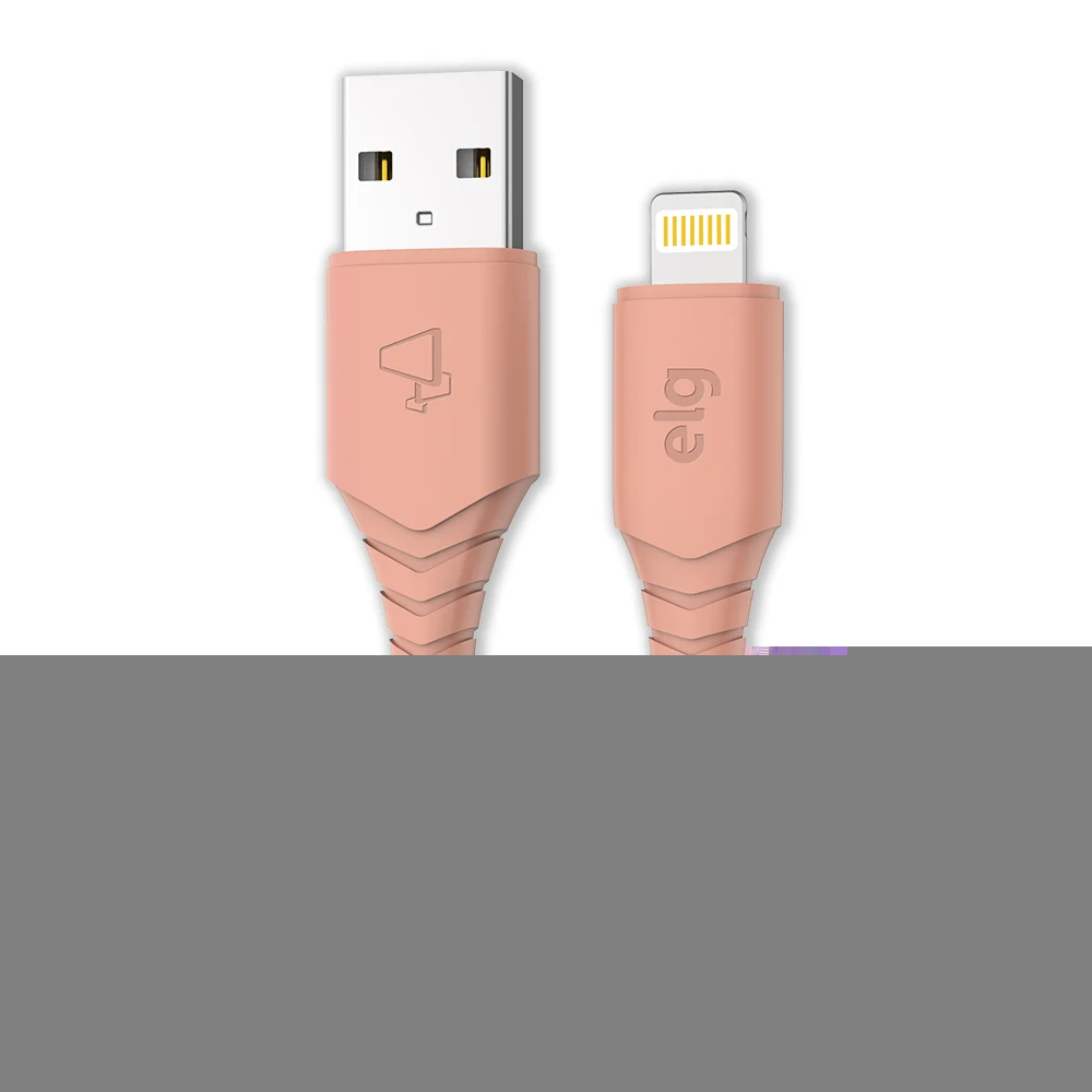 Salmon 2.4A/12W High Performance Cable for Iphone - ELG