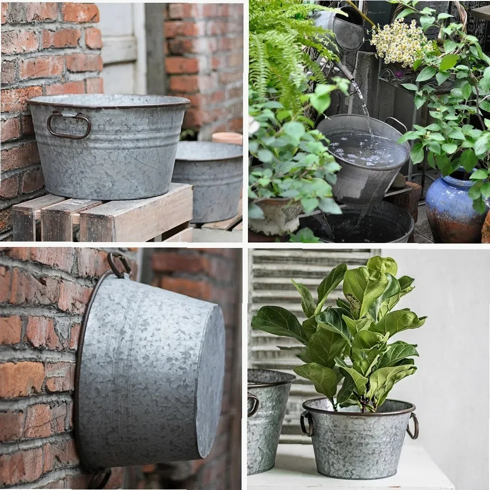 

2Pcs Flowerpot Self Absorbing Water Hanging Planter Thickened Premium Planter Hydroponic Soil Cultivation Lazy Flower Pot Garden