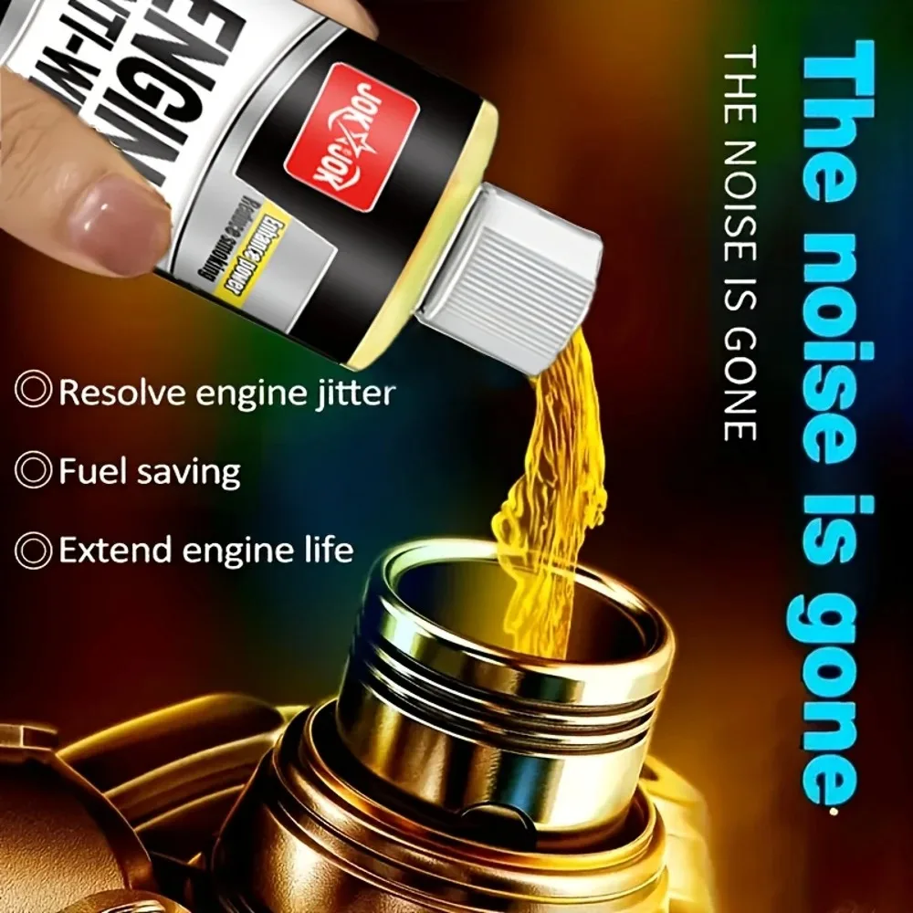 Engine Anti-Wear Protector & Noise/Vibration Reducer - Nano Blue Smoke Repair Oil Additive for Cars, Engine Protection, E