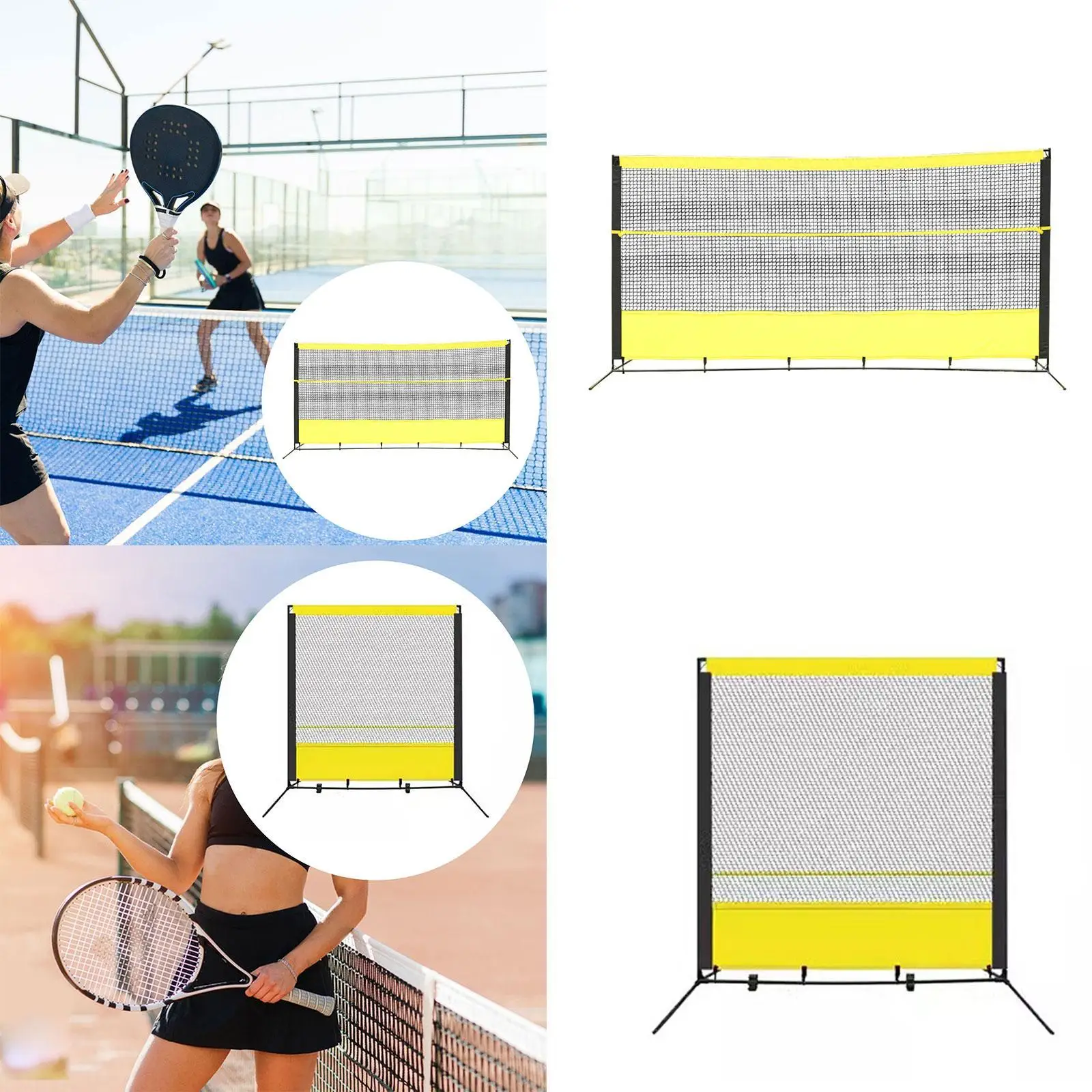 Tennis Rebound Net Trainer Exercise Protective Screen Play Gym Backstop Net