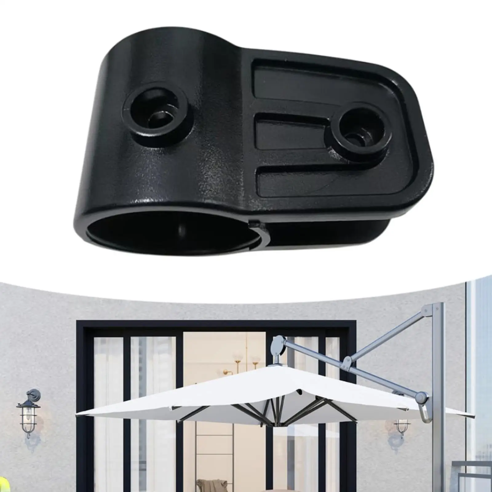 Cantilever Patio Umbrella Top Connector Repair Parts Offset Umbrella Top Bracket for Deck Courtyard Outside Backyard Outdoor