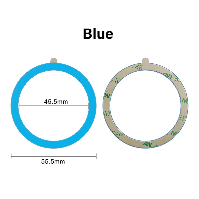 Universeller magnetischer Handy-Ring für Magsafe-Zubehör, Metallaufkleber, kabelloses Ladegerät, Eisenplatte, Blatt für iPhone 12, 13, 14 – Detail 11