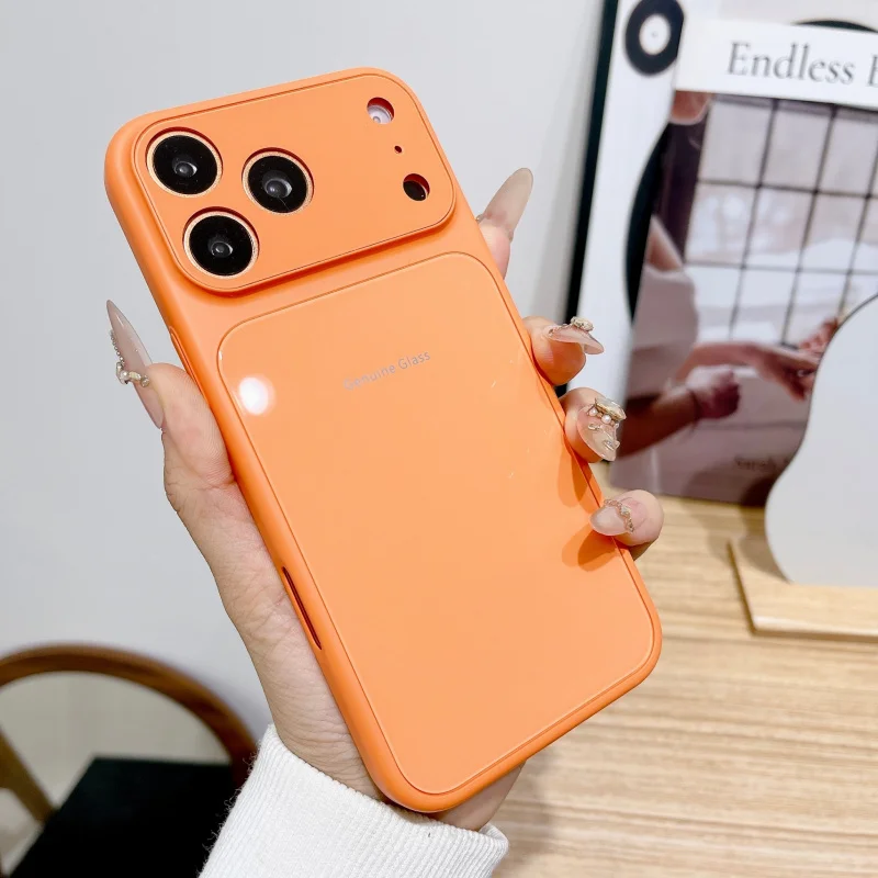 

Magnetic for iPhone 17 Pro Case, Compatible with MagSafe, [Camera Protection] Anti-Scratch Microfiber Lining Phone Case, Orange