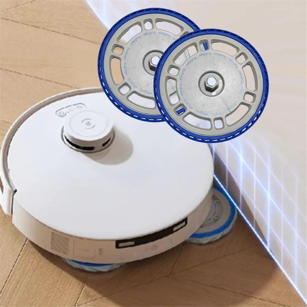 ロボット掃除機用モップキット,ecovacs t30sおよびt30pro用のモップホルダー,2個