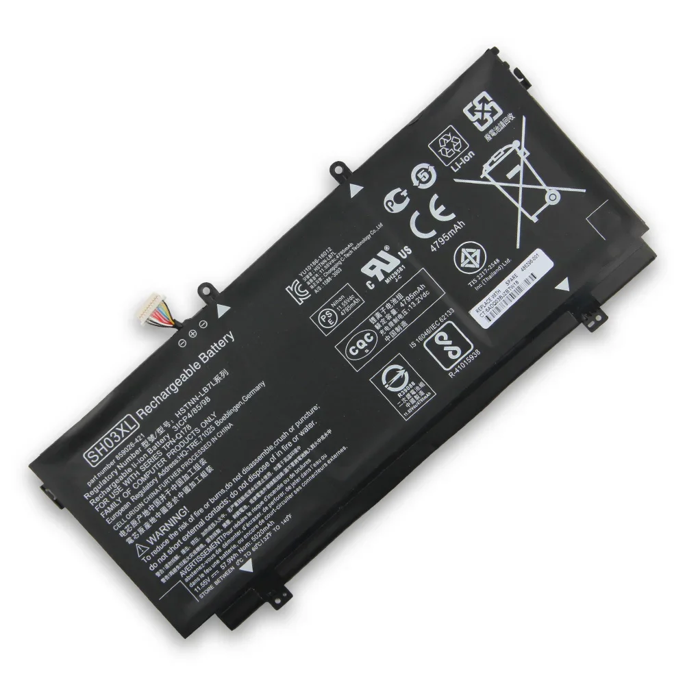 بطارية ليثيوم قابلة للشحن ل HP Spectre X360 CN03XL HSTNN-LB7L 13-W020TU 13-AC013TU SH03XL CN03XL عمر بطارية طويل