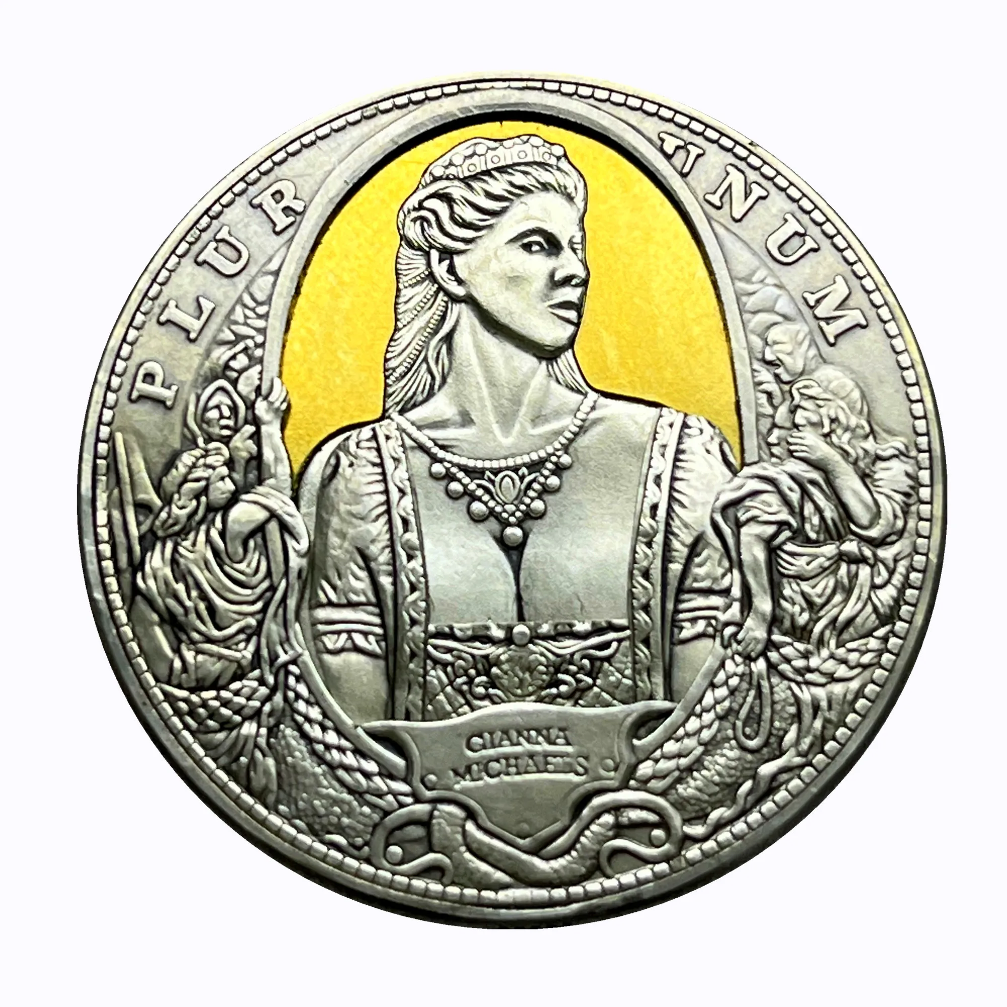 

Active Mechanism Coin Morgan Dollar Hobo Nickel 'Ginana' Stripper Roman Booteen Amazing Art Gift Replica