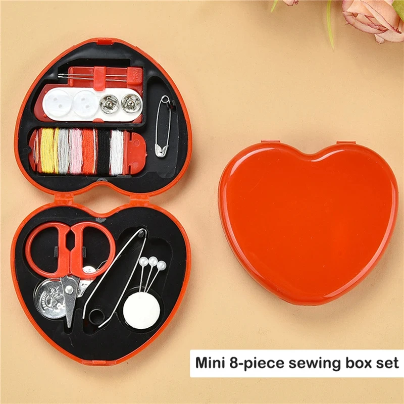 8PCS Portable Mini Travel Household Sewing Box Set Sewing Kit Storage Bags Sundries Organizer Home Tools Sewing Accessories