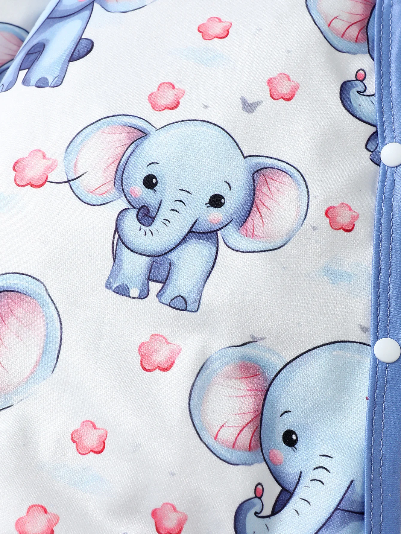 1-24M baby boy fun cute elephant pattern print soft tie feet long sleeve romper with hat Spring and autumn