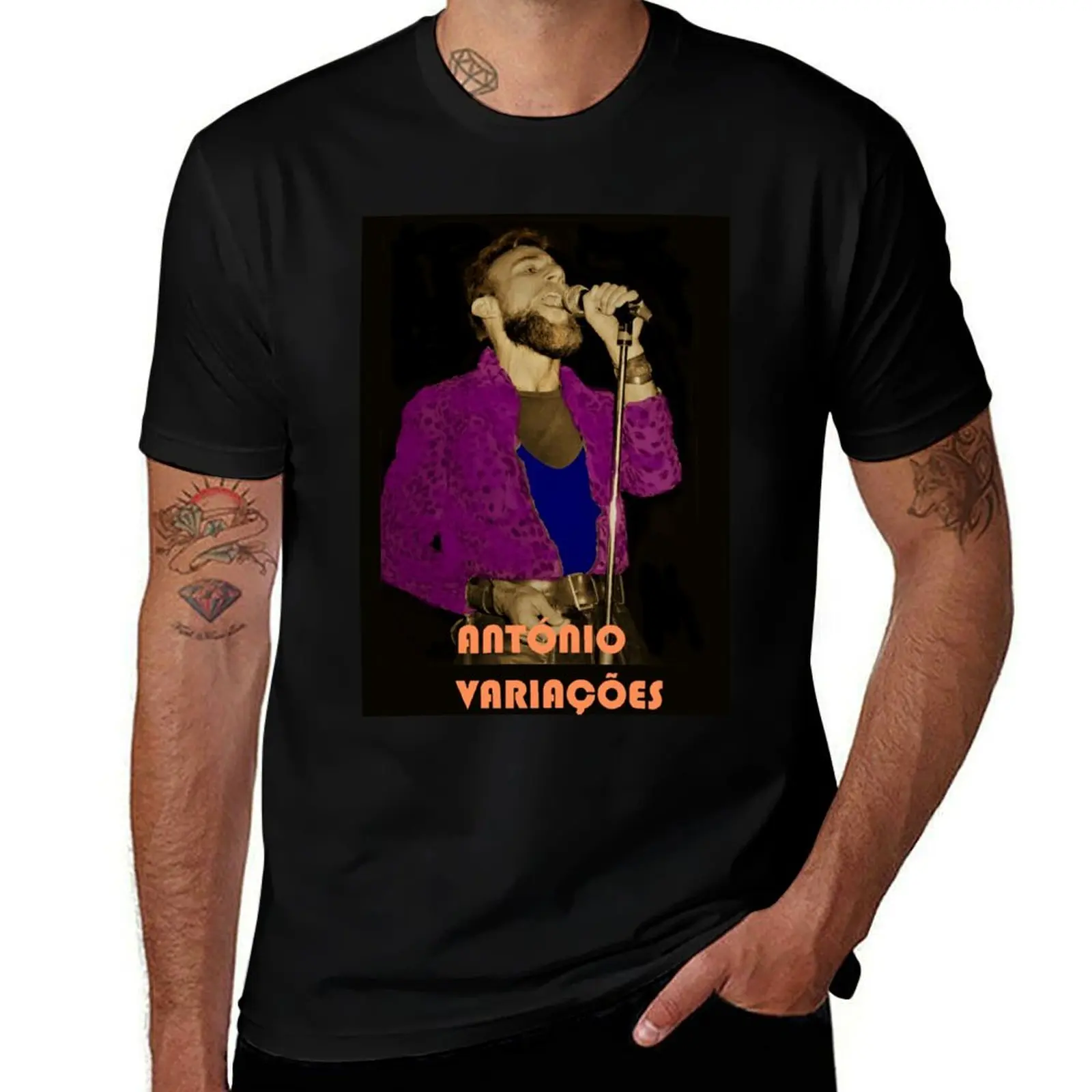 

Antonio Variaes, the famous 1980s singer from Portugal T-Shirt shirts graphic affliction shirts Men's t-shirts