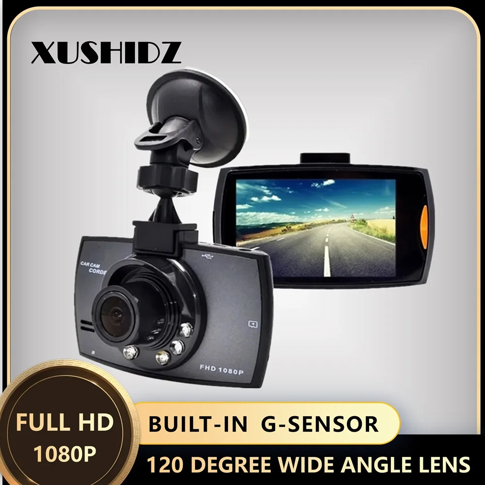 

XUSHIDZ NEW Dash Camera Loop Recording Vehicle Video Driving Recorder Car Camera Dashcam Parking Monitor Night Vision 1080P