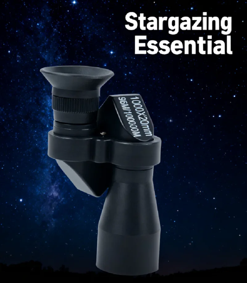 Portable 1000x Zoom Monocular, 20mm HD Telescope for Hunting Fishing Camping Bird Watching, Mini Pocket Size - view 6