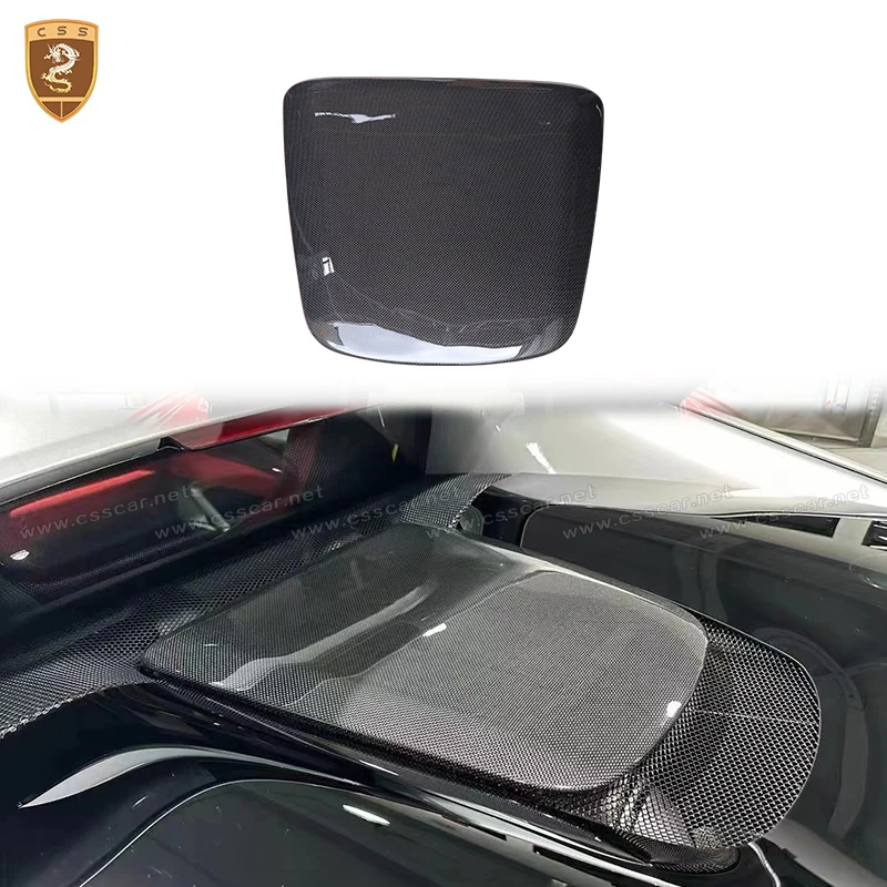 

Car Front Engine Hood Protector Bodykit Engine Bonnet Moulding Cover Sticker Trim For Ferrari 296GTB OEM Style Dry Carbon Fiber