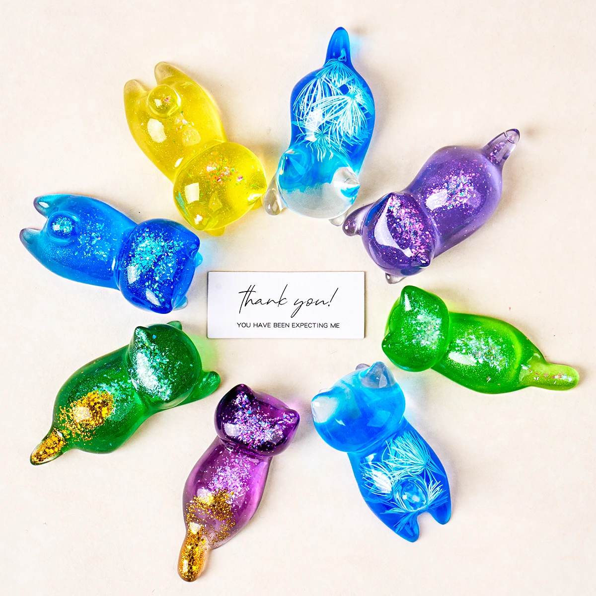 3D Cat Crystal Epoxy Resin Mold DIY Lying Cat Back Keychain Pen Holder Silicone Mold Handmade Craft Gifts Home Table Decor gallery 1