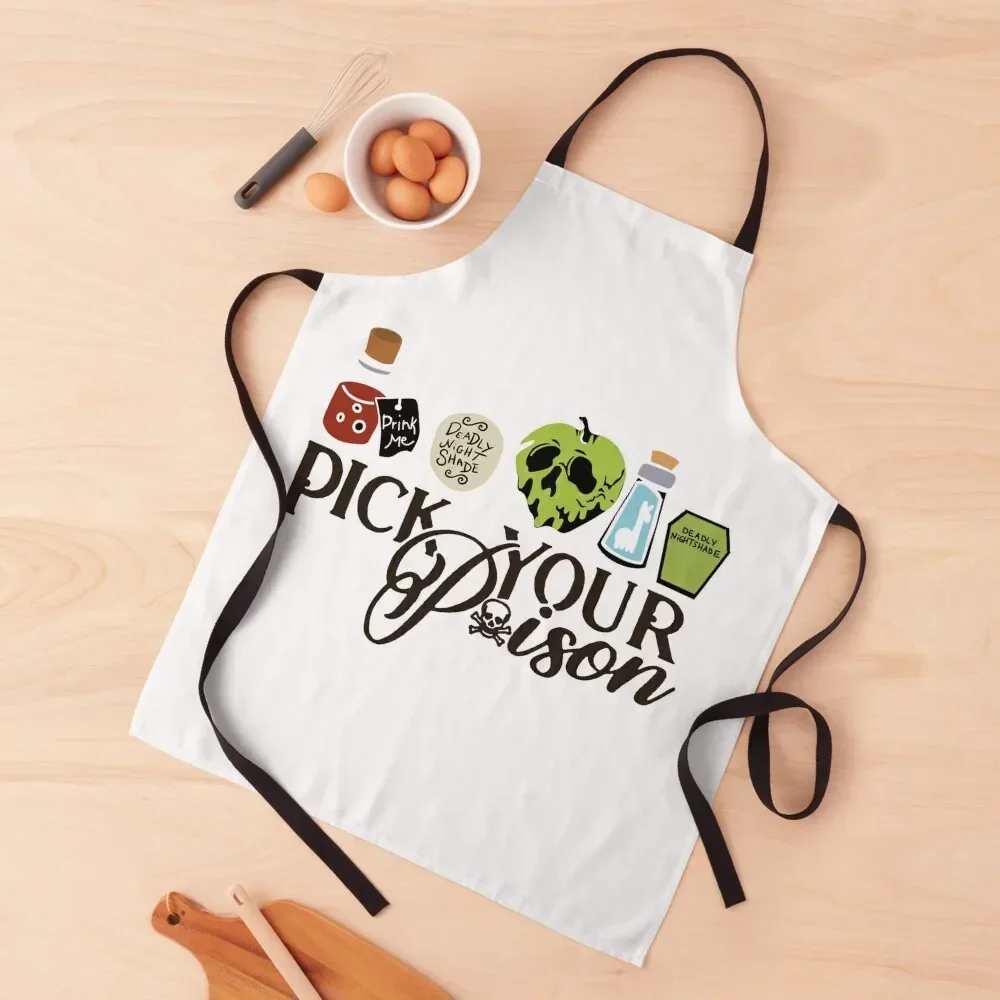 

pick your poison Apron men's barbecue chef for man Things For The Home Apron