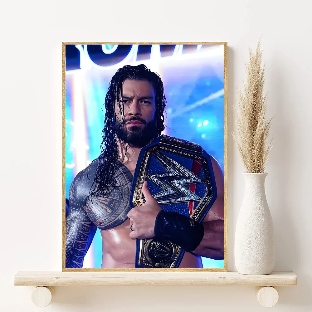 حار W-wwe المشارك الجمالية قماش اللوحة الملصقات والمطبوعات جدار صورة فنية لتزيين غرفة المعيشة