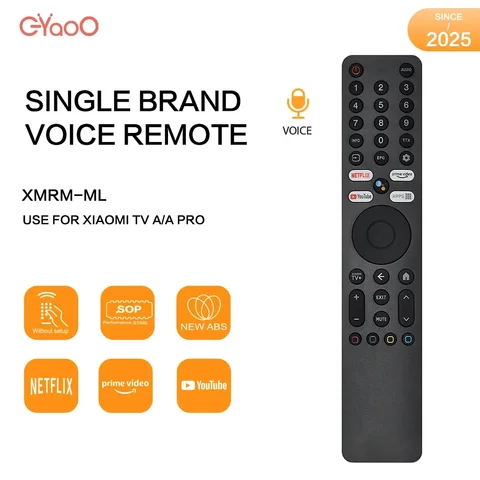 Xiaomi Remote Control TV New XMRM-ML Smart Voice TV Remote Control For Xiaomi Android TV For Xiaomi TV A Pro 43"55"65"75 For Xiaomi TV A 43''50''55''65
