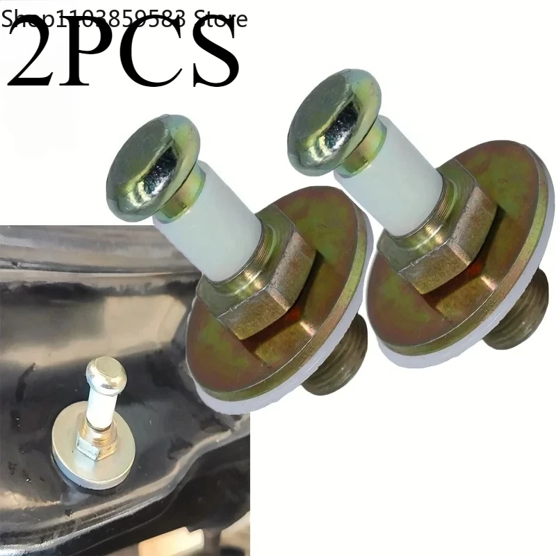 2PCS Türschloss Striker Schraube Unterlegscheibe Bolzen Touch Latch Splinte Für VW Golf MK2 1983-1992 357837034 357837034B auto Zubehör