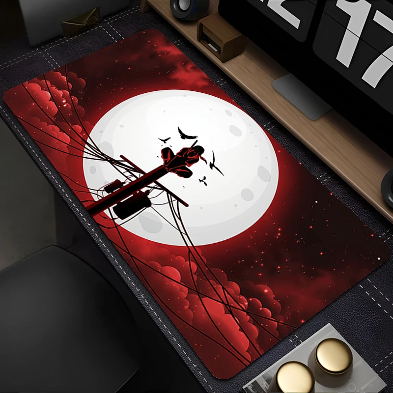 

Коврик для мыши 90x40 см, Наруто Итачи Учиха, аксессуары для ПК, игровые аксессуары для ноутбуков, скоростной мини-компьютер, коврик для клавиатуры, настольный коврик, коврик для мыши