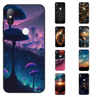For Xiaomi Mix 2S phone Case black Cover Soft Silicon Tpu Case For Xiaomi Mi Mix 2S Mix 2 S Back Cover Protective Printing Coque