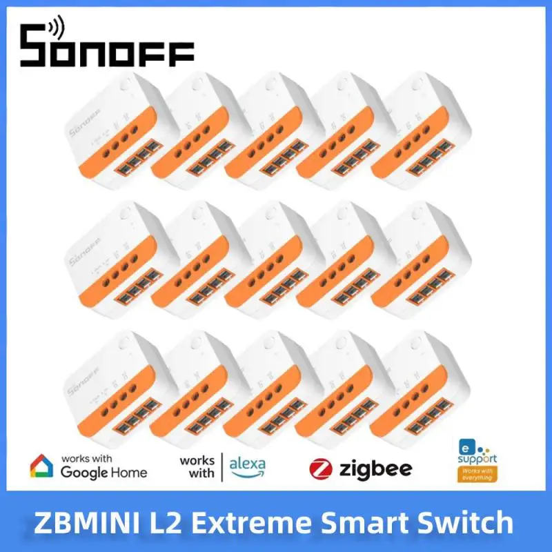 SONOFF ZBMINI L2 Extreme ZigBee Smart Switch No Neutral Wire Required DIY 2-Way Control Switch Work With ZBBridge Alexa Google