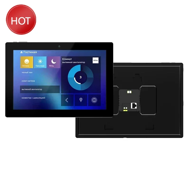 

2024 New 10.1 Inch In Wall Rockchip RK3568 Quad Core 2GB RAM Capacitive Touch LCD Screen Android Wifi Smart Home Control Panel
