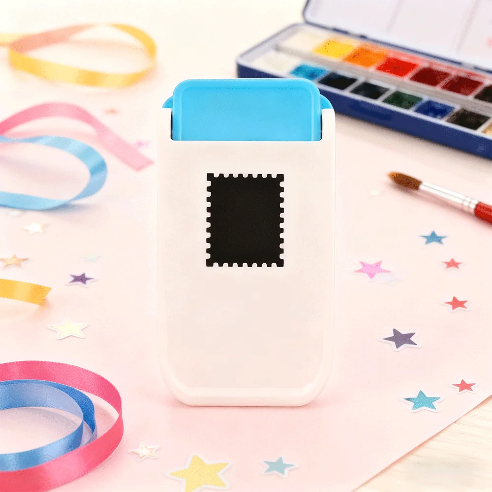 

DIY Festive Craft Punch 1X0.8Inch Rectangular Postage Stamp Shape Great for Christmas Cards & Holiday Scrapbooking Projects