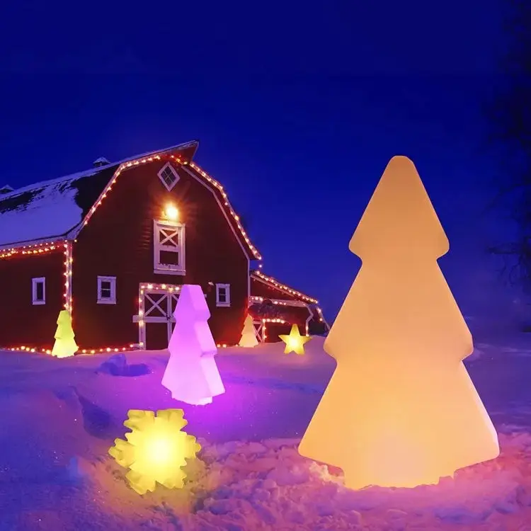 

Современные рождественские украшения, уличный светодиодный ночник, садовые газонные фонари, праздничная атмосфера, декоративное освещение