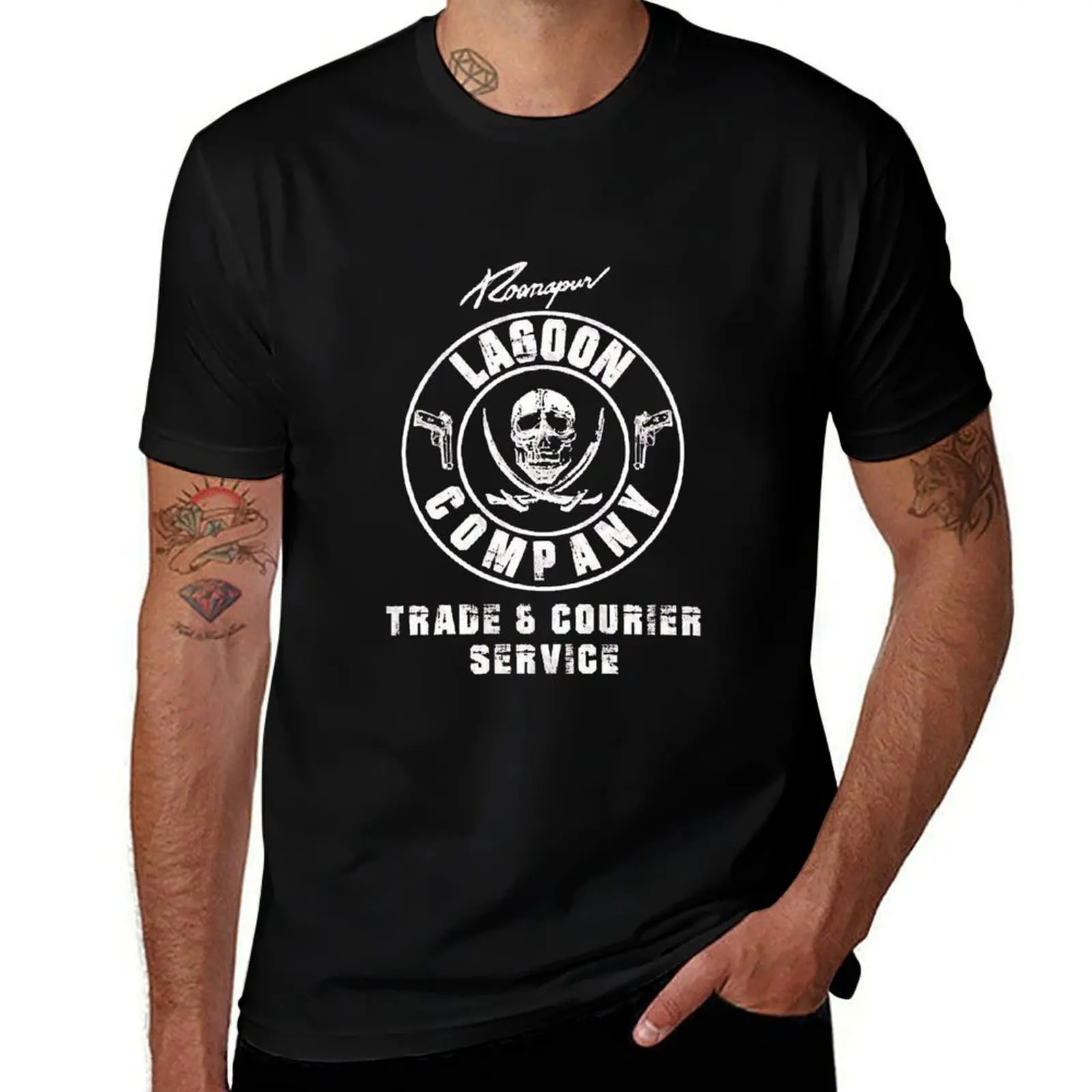 Black Lagoon Company T-Shirt Casual Basic Short Sleeve T-Shirt