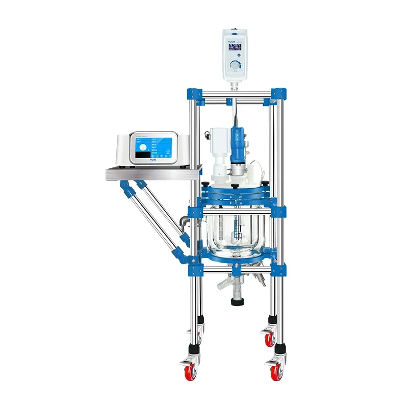 2021 New 1200W 5L Ultrasonic Glass Reactor For Stirring , Homogeneous And Emulsification