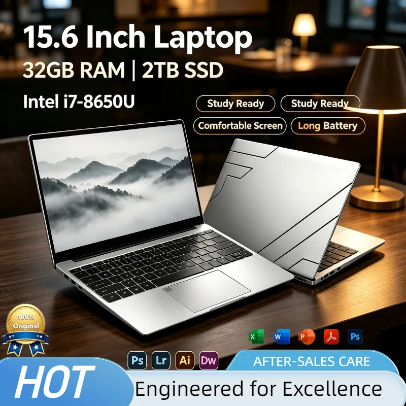 Portátil Intel i7 15.6″ 32GB 1TB SSD