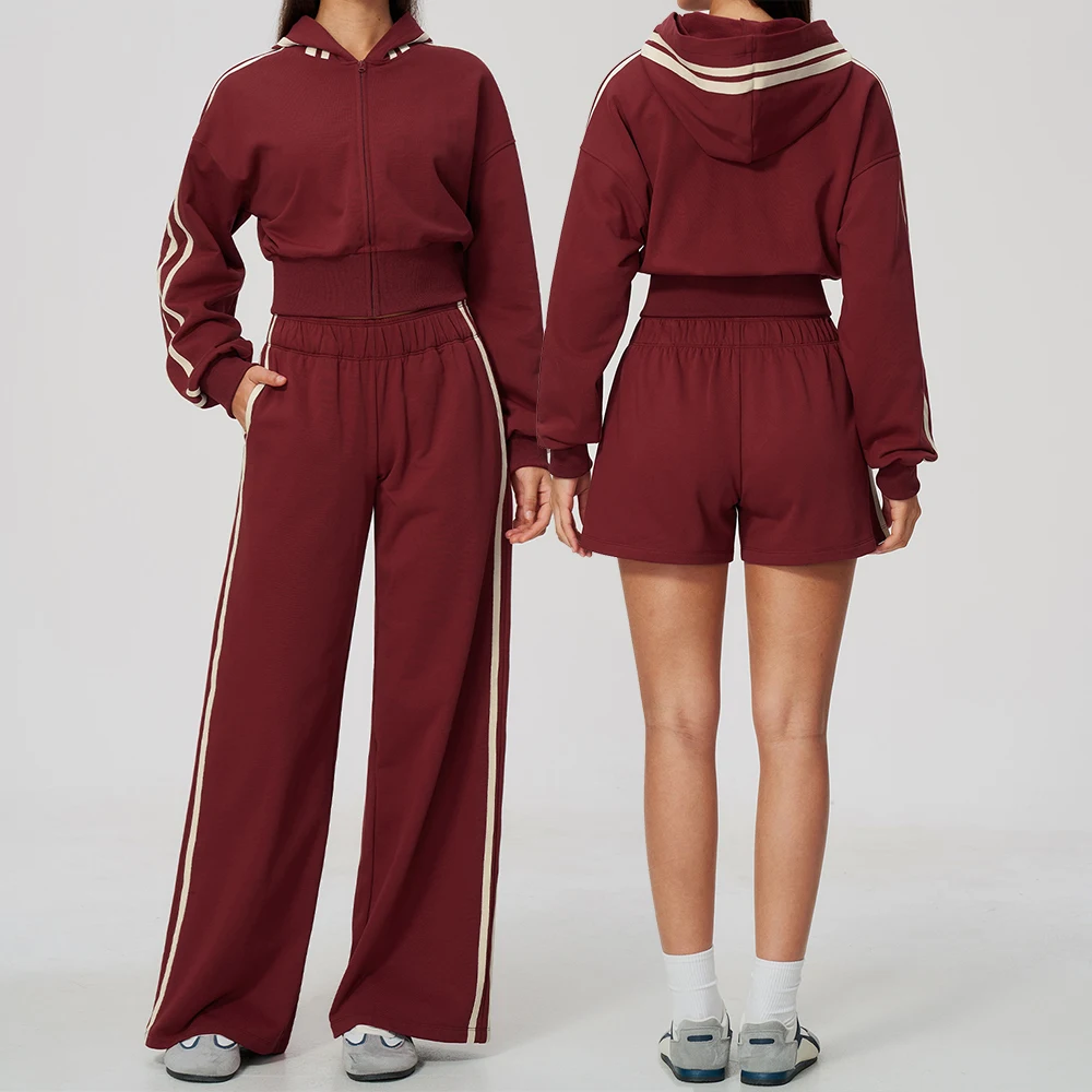 women-yoga-set-gym-tracksuit-fitness-suit-2-piece-outfit-zipper-long-sleeved-jacket-wide-leg-pants-shorts-set-workout-sportswear