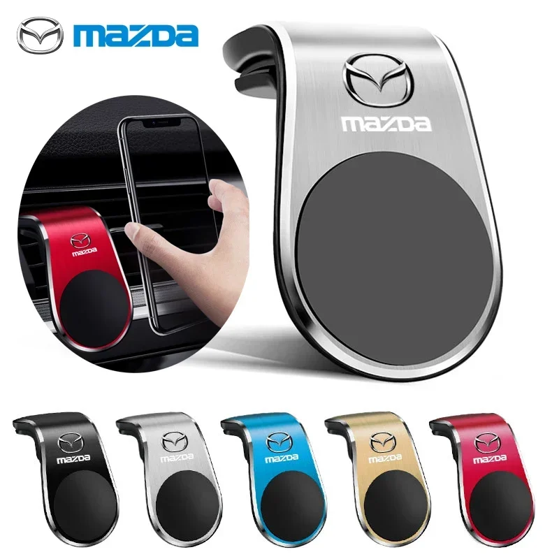 

For Mazda 3 Alexa CX4 CX5 CX8 2 3 6 DJ BL BM GJ CX-5 CX5 CX-3 CX3 CX9 CX7 Car Mobile Metal Magnetic Car Phone Holder Accessories