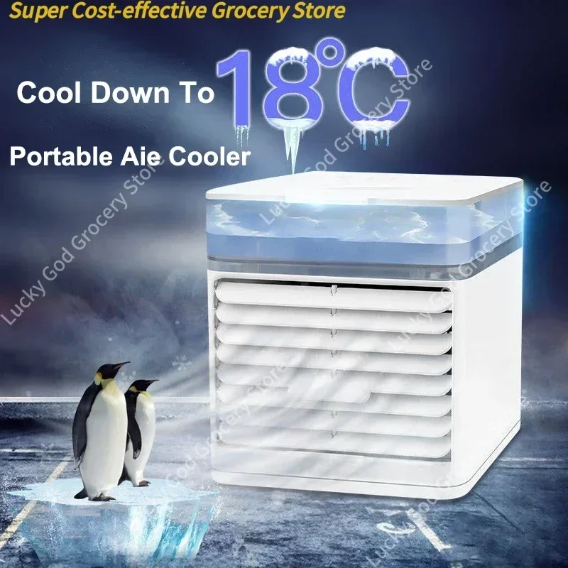 2025 مكيف هواء متنقل جديد مع مصباح مبيد للجراثيم بالأشعة فوق البنفسجية USB مبرد الهواء سطح المكتب مروحة تبريد صغيرة دعم دروبشيبينغ