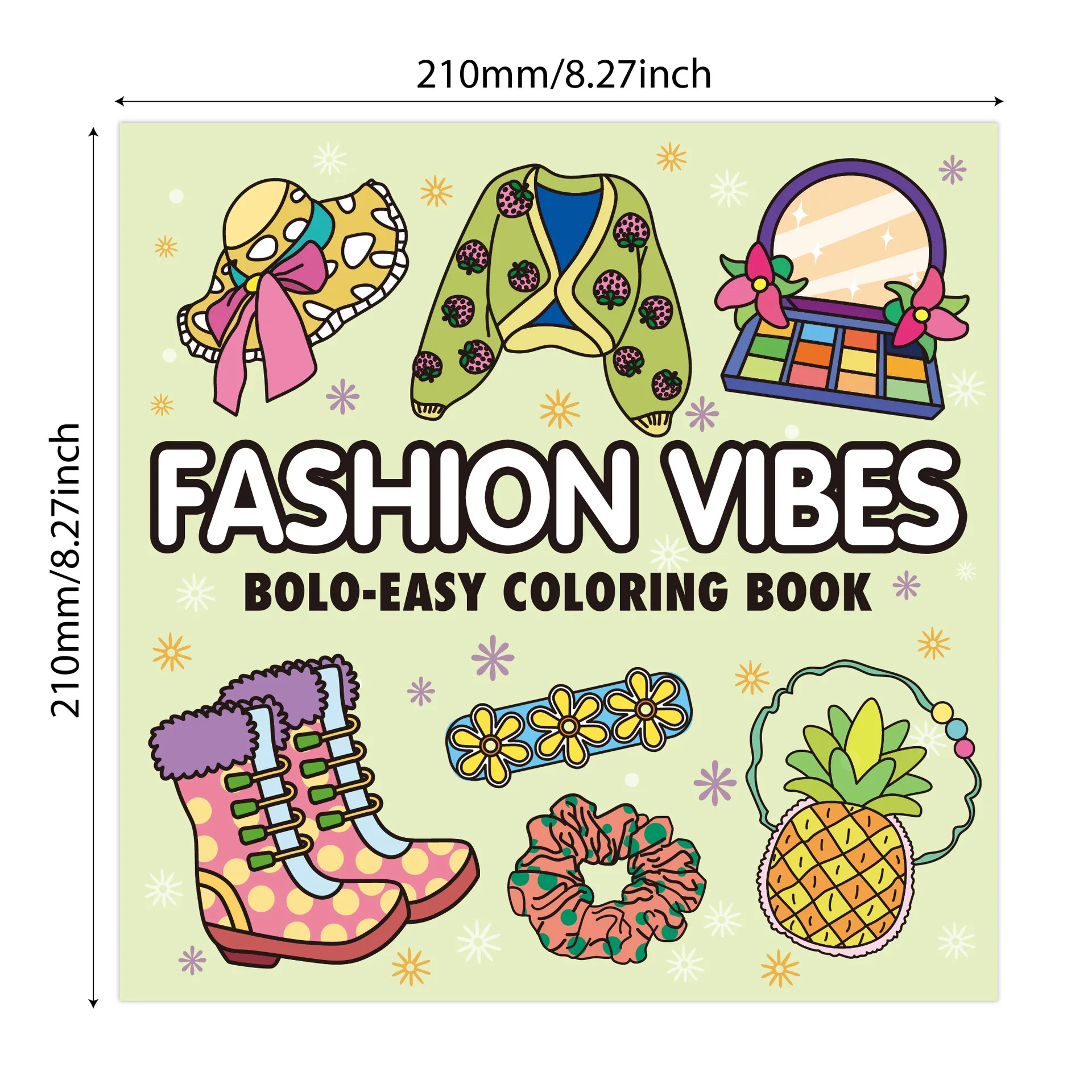 Hot Selling 52 Sheets Freehand Coloring Coloring Book Girl Moment Unpack Coloring Coloring Book Cute Healing Diy Painting Set