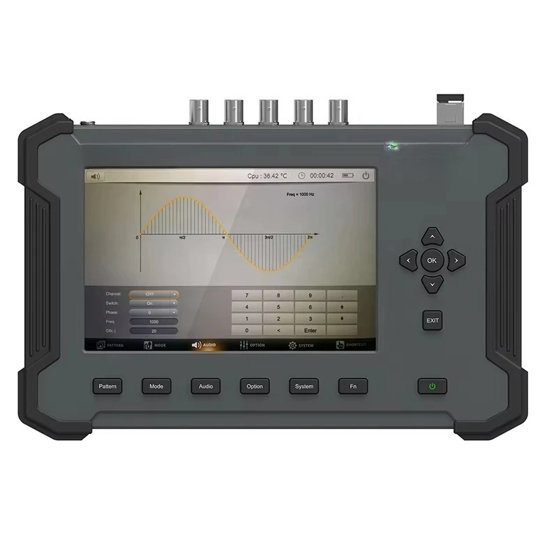 Lilliput SG-12G Portable 4K Signal Generator 7 Inch Metal Screen Multi-format SDI Pattern for HDMI Radio TV Broadcasting