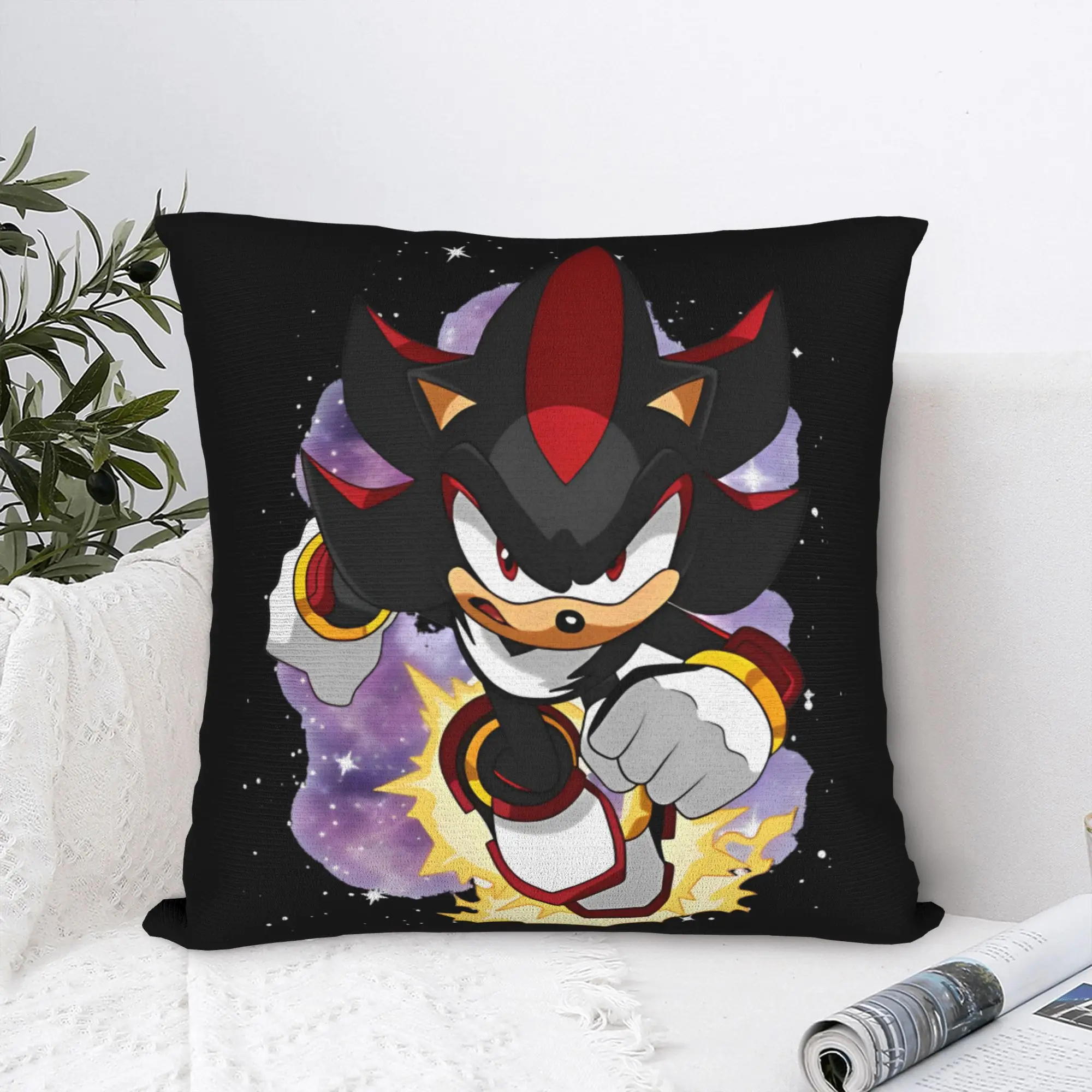 Sonices  Square Pillow Covers Polyester Home Cushion Case Cute Decor Pillow Cover 45*45