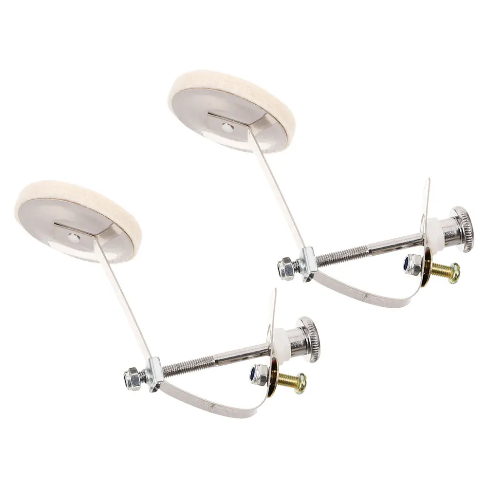 

2pcs Snare Accessories Alloy Felt Muffler Pads Effective Mute Silent Easy Install Wide Compatibility Drum Silencers Dampeners