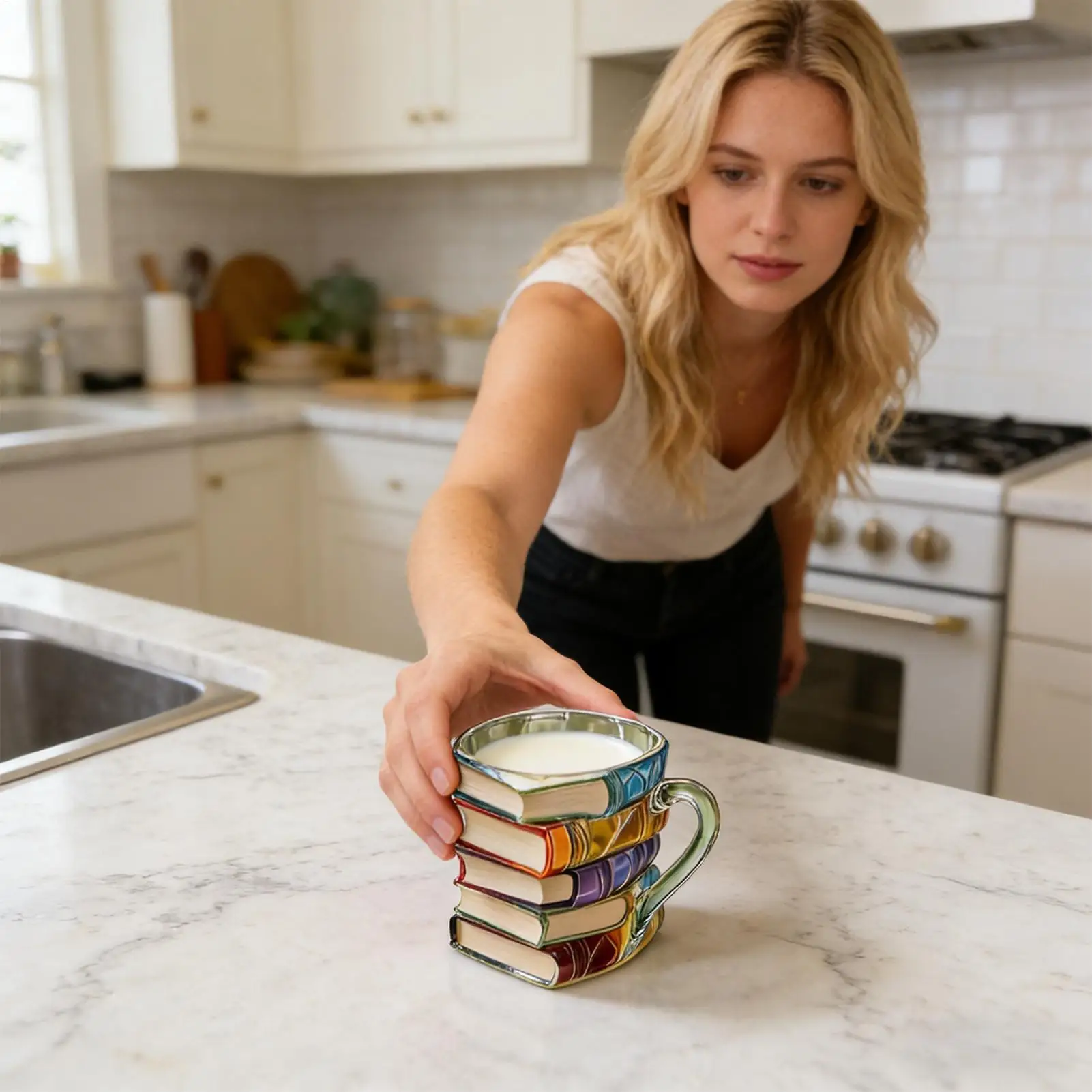 

Книжная кружка, новинка, чашка для напитков, чашка для книги, кофейная чашка для латте, вина, сока, напитка, заваривание книжных червей, энтузиастов