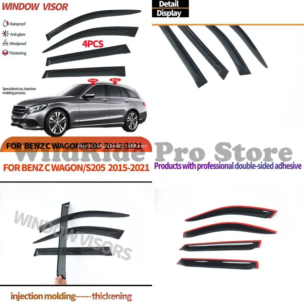 

1 set For Benz C Class Standard Wheelbase Wagon 2015-21 Window Visor Rain Deflector