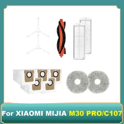 Replacement For XIAOMI MIJIA Omni M30 PRO/C107 Robot Vacuum Mop Parts Side Main Brush Mop Filter Dust Bag