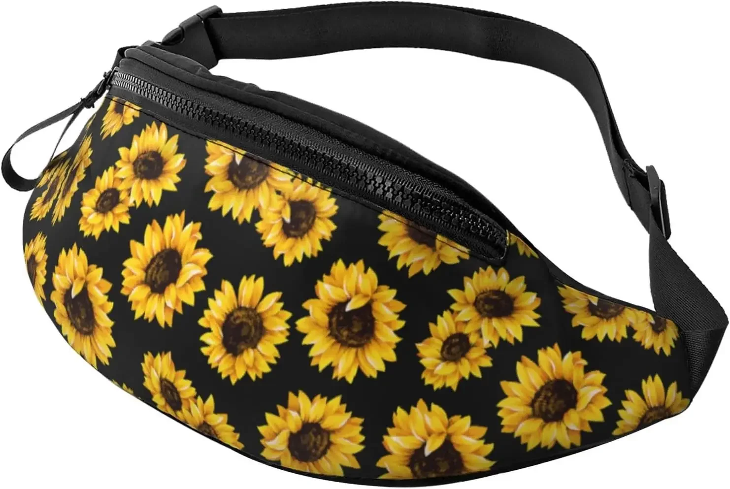 

Beautiful Sunflower Fall Flower Fashion Casual Fanny Pack Waist Bag Men Women Adjustable Belt Waist Bag For Travel Hiking