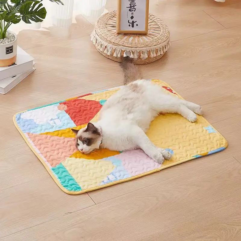 Cat Mats for Floors Pet Playpen Kennel Crates Mat Cat Puppy Cushion Reusable Washable Training Pee Pads Travel Car Mats for Dogs