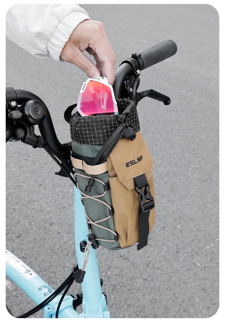 Regenfeste Retro-Fahrrad-Lenkertasche, wetterbeständige Fahrradtasche für Rennrad-Mountainbikes, Aufbewahrungstasche für Outdoor-Fahrradflaschen – Detail 11