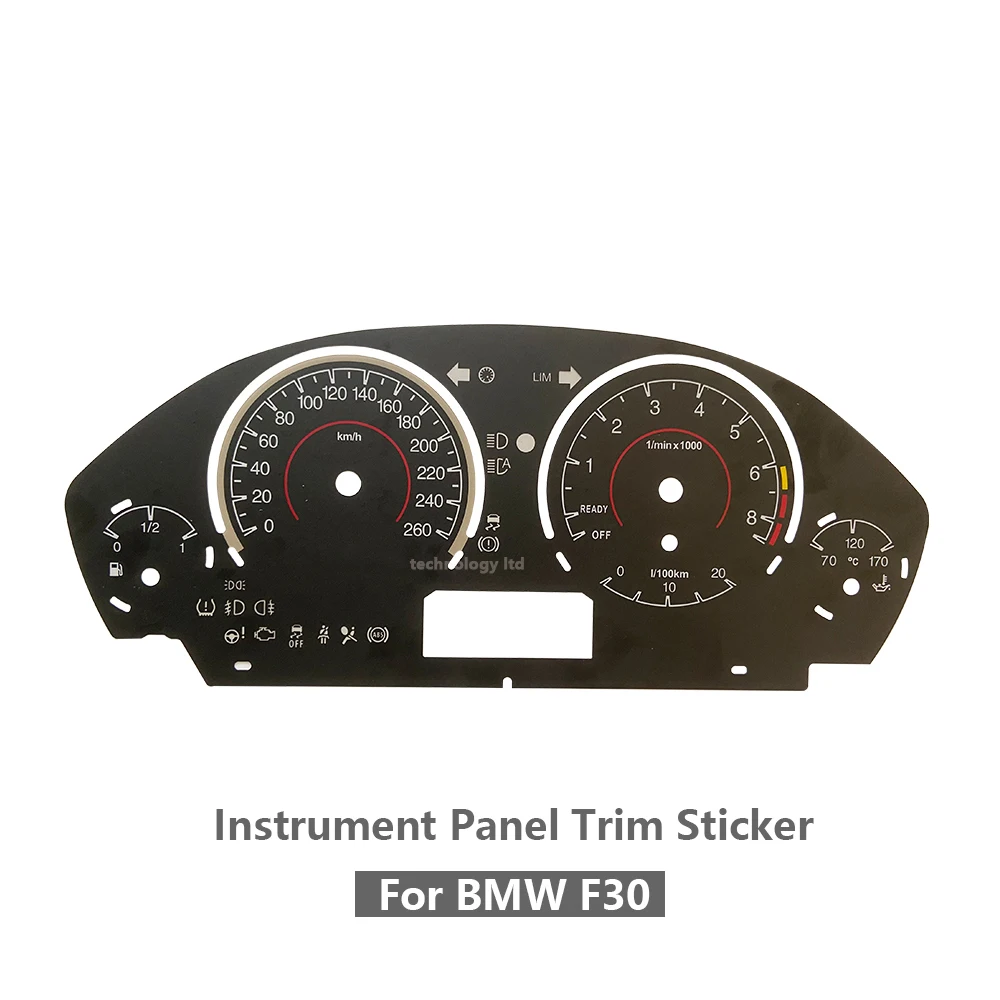 

260 км/ч, наклейка на крышку приборной панели, отделка приборной панели для BMW F30 F31 F34 F35 F33, многослойная наклейка на приборную панель