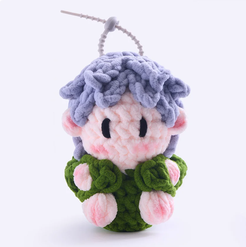 Celebrity merchandise: gummy candies, handmade crocheted dolls, keychains, and concert support materials/merchandise.