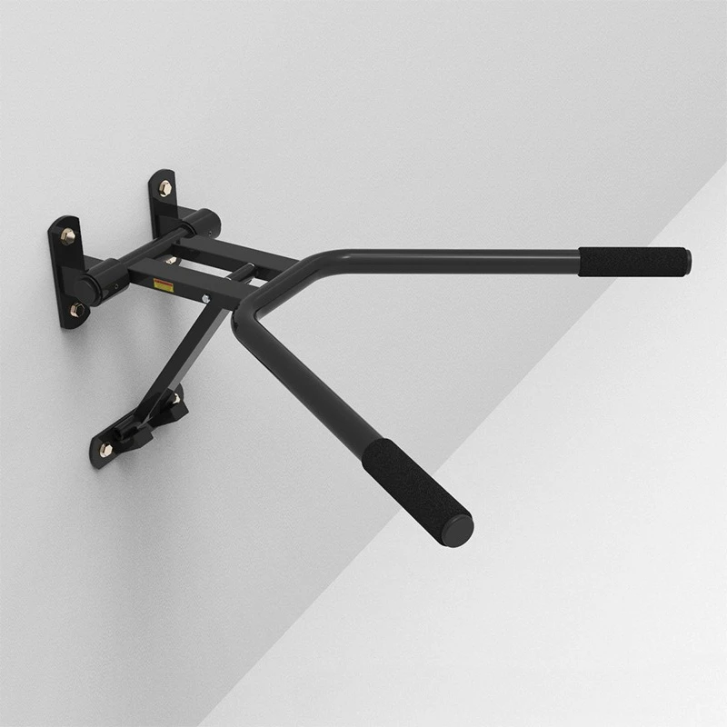 Wall Mounted Pull up Bar 2 in 1 Pull up Dip Bar Station Space Saving Multifunctional