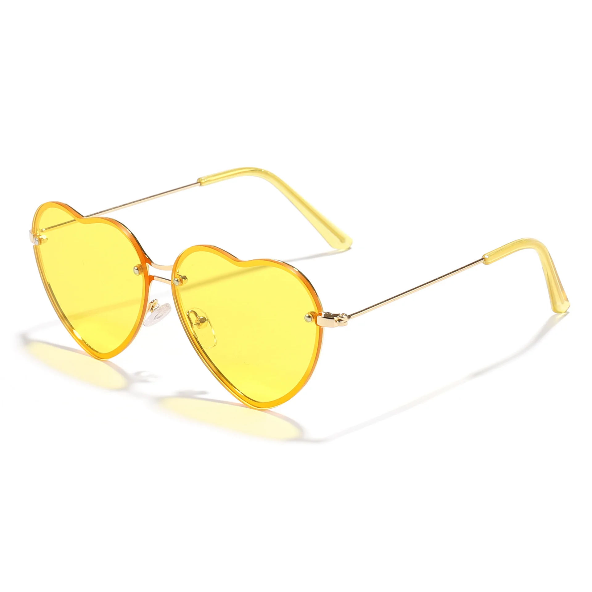 Neue Vintage Runde Sonnenbrillen für Damen und Herren, Herzförmige Sonnenbrillen für Frauen, Brillen für Männer und Frauen